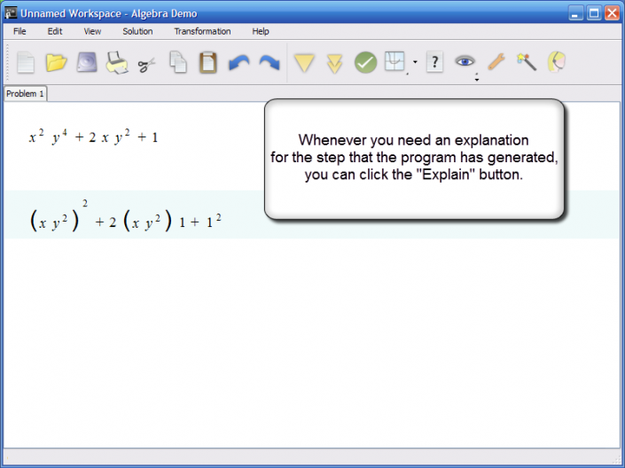 picture 2 for demo on Factoring quadratic expressions