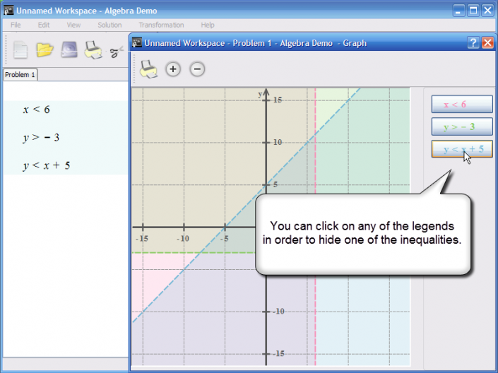 picture 6 for demo on Graphing linear inequalities