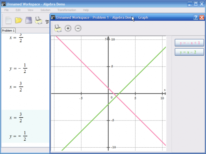picture 9 for demo on Solving linear equations by elimination