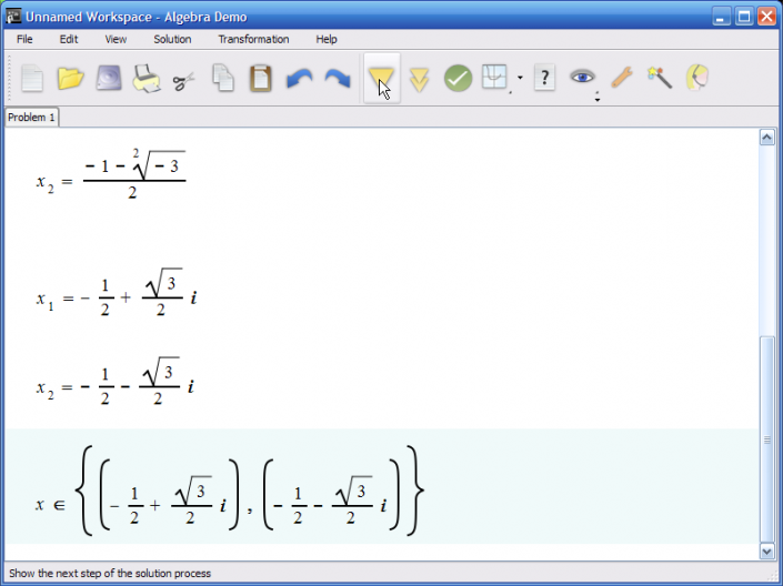 picture 8 for demo on Solving quadratic equations using the quadratic formula